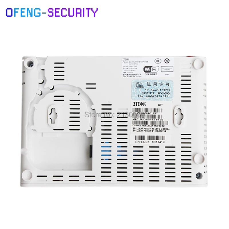 10 шт./лот ZTE F660 5 0 GPON ONU ONT маршрутизатор Поддержка FTTH HGU 4FE + 2TEL USB wifi такая же функция