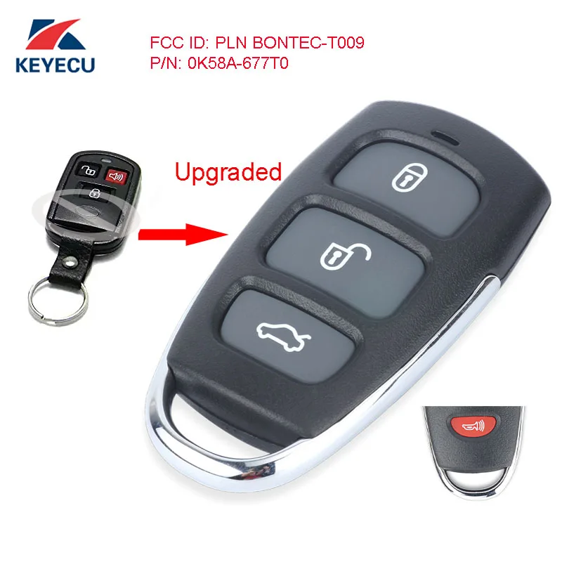 Запасной пульт дистанционного управления для автомобильного ключа KEYECU KIA Spectra