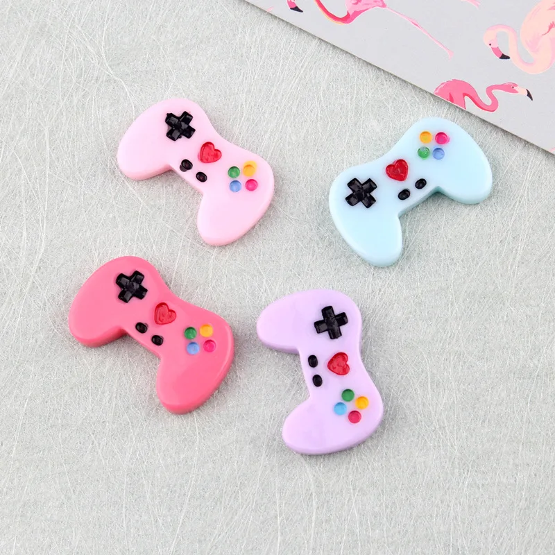 10 шт. Kawaii игровой контроллер с плоской задней частью кабошоны из смолы ремесло