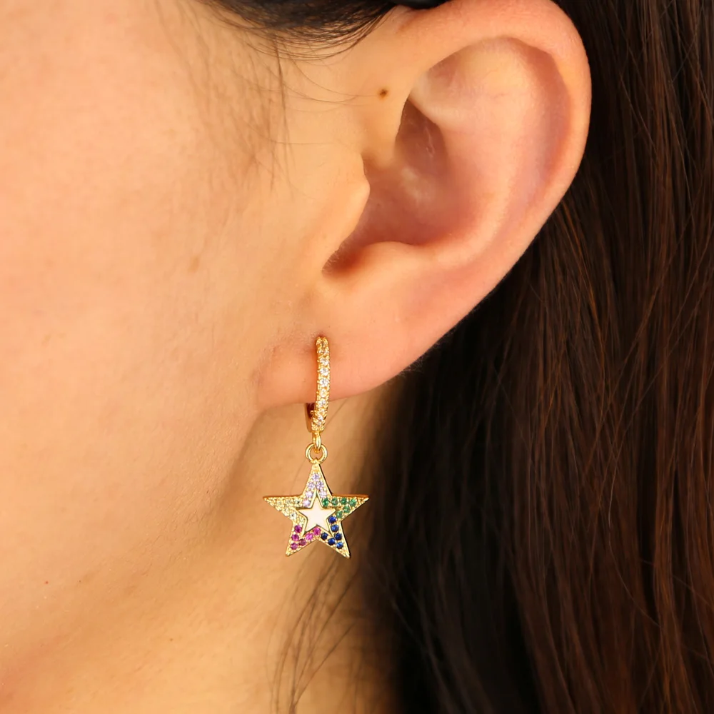 Милые очаровательные серьги капельки для девочек с золотым и серебряным