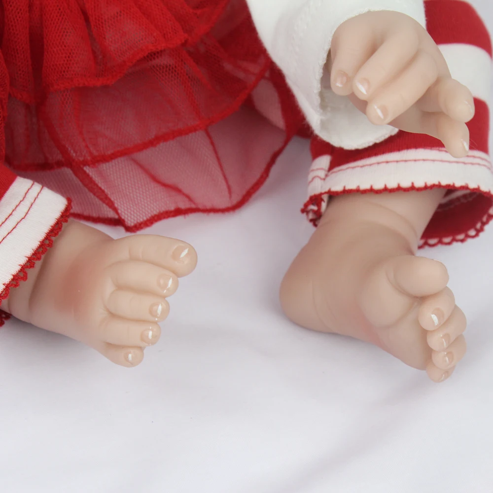 NPKDOLL 22 дюйма 55 см Reborn Baby toys мягкая силиконовая кукла костюм для детей подарок на