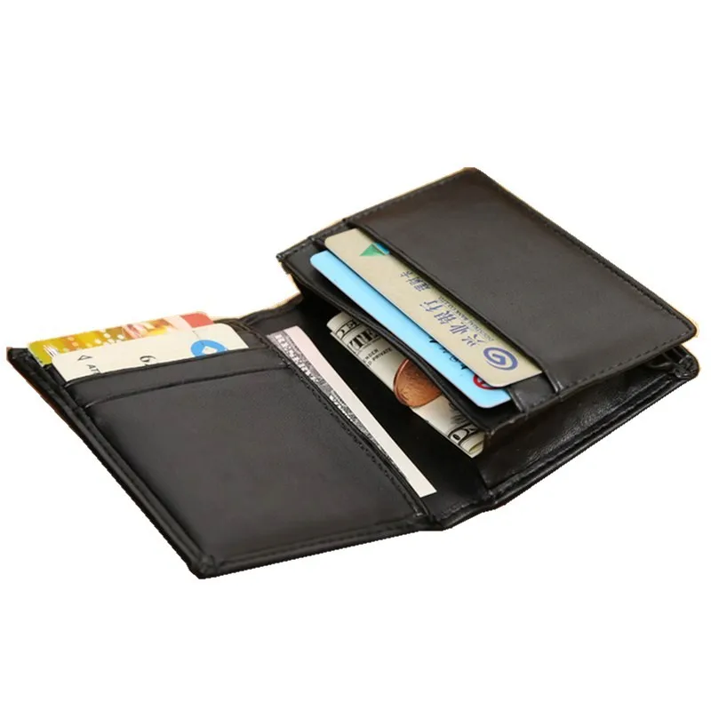 Унисекс мини кошелек держатель для кредитных карт сумка мужчин Wo мужской мягкий