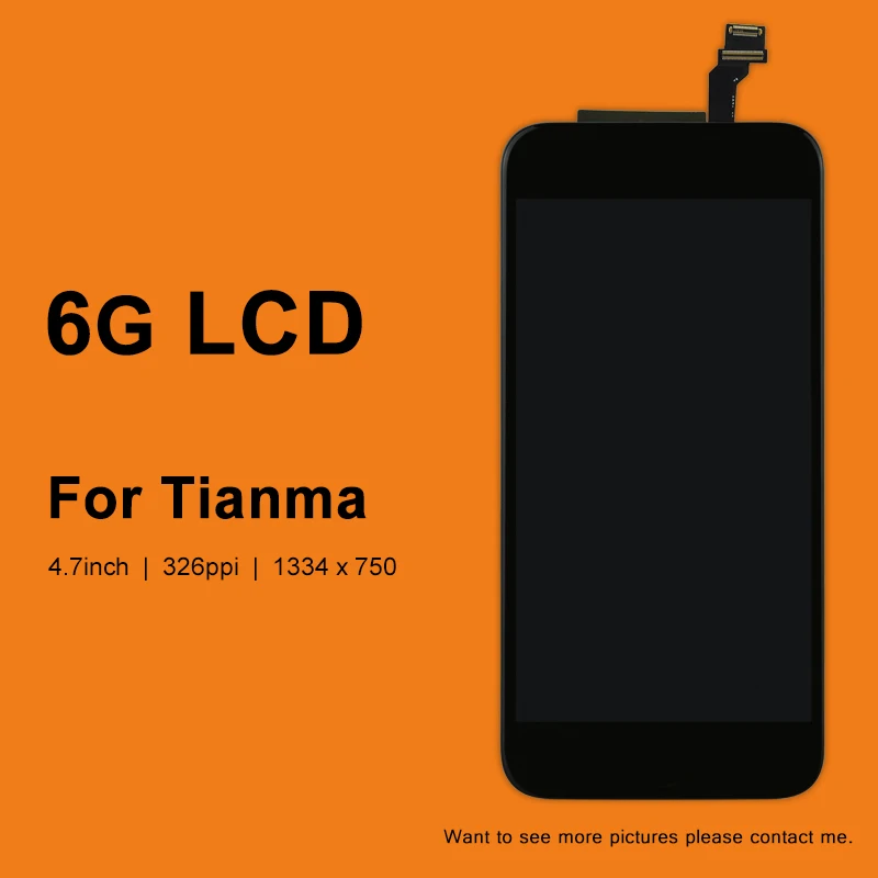 

Grade 10PCS For Tianma Quality For iPhone 6 LCD Display With Touch Screen Assembly Replacement Pantalla For iphone 6 LCD Screen