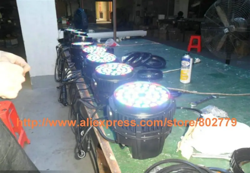 Бесплатная доставка (12 шт./лот) RGB 36*3 W светодиодный параболический