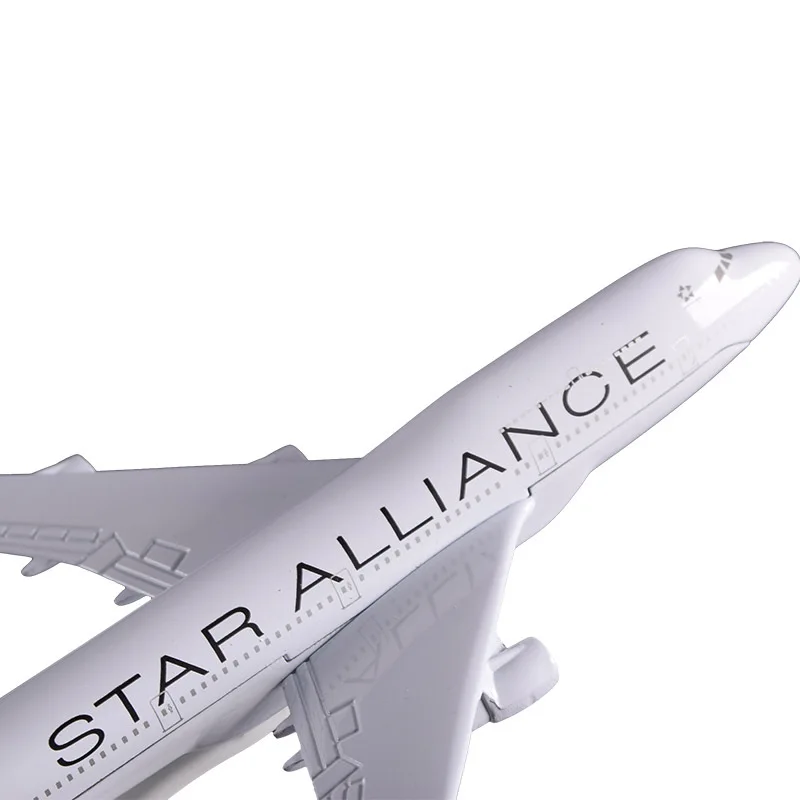 Модель самолета Star Alliance B747 из сплава 16 см модель Боинг 747|star alliance|aircraft modelboeing 747 |