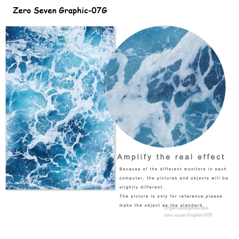 Скандинавский холст плакат и печать синий океан с вдохновляющими фотографиями