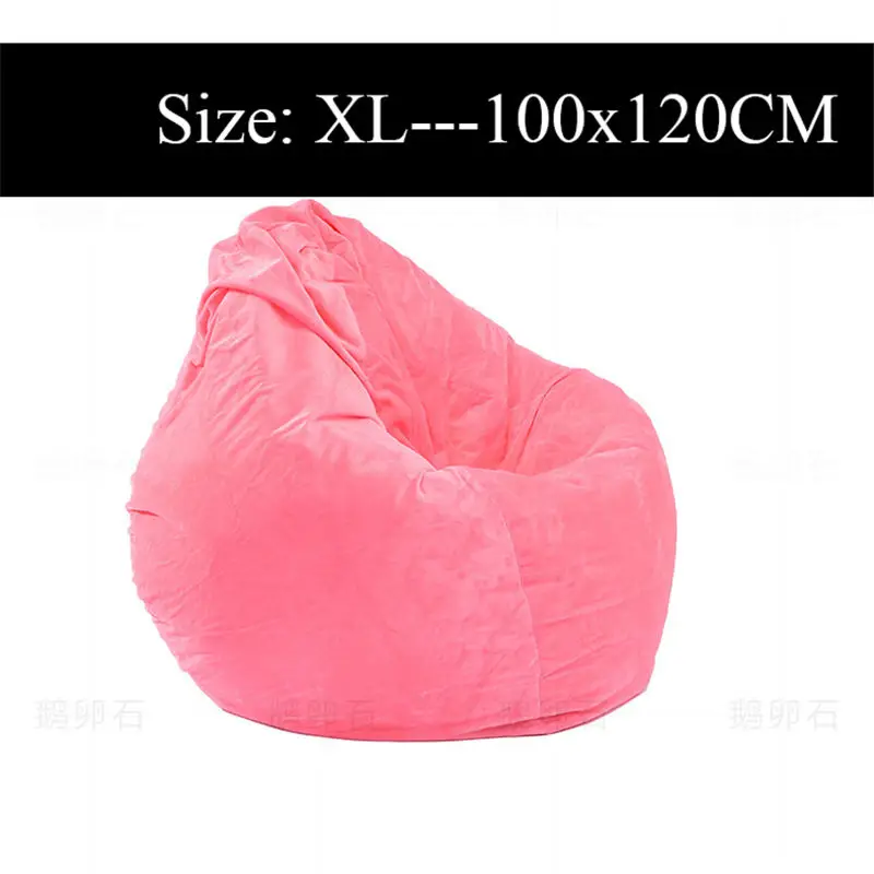 XL-100x120CM Напечатанный мешок для дивана, шезлонг, чехлы для диванов, ленивый мешок для диванов, без наполнения, для улицы, пуф, слоеный диванчик, сиденье, татами, для гостиной - Цвет: XL-100x120CM