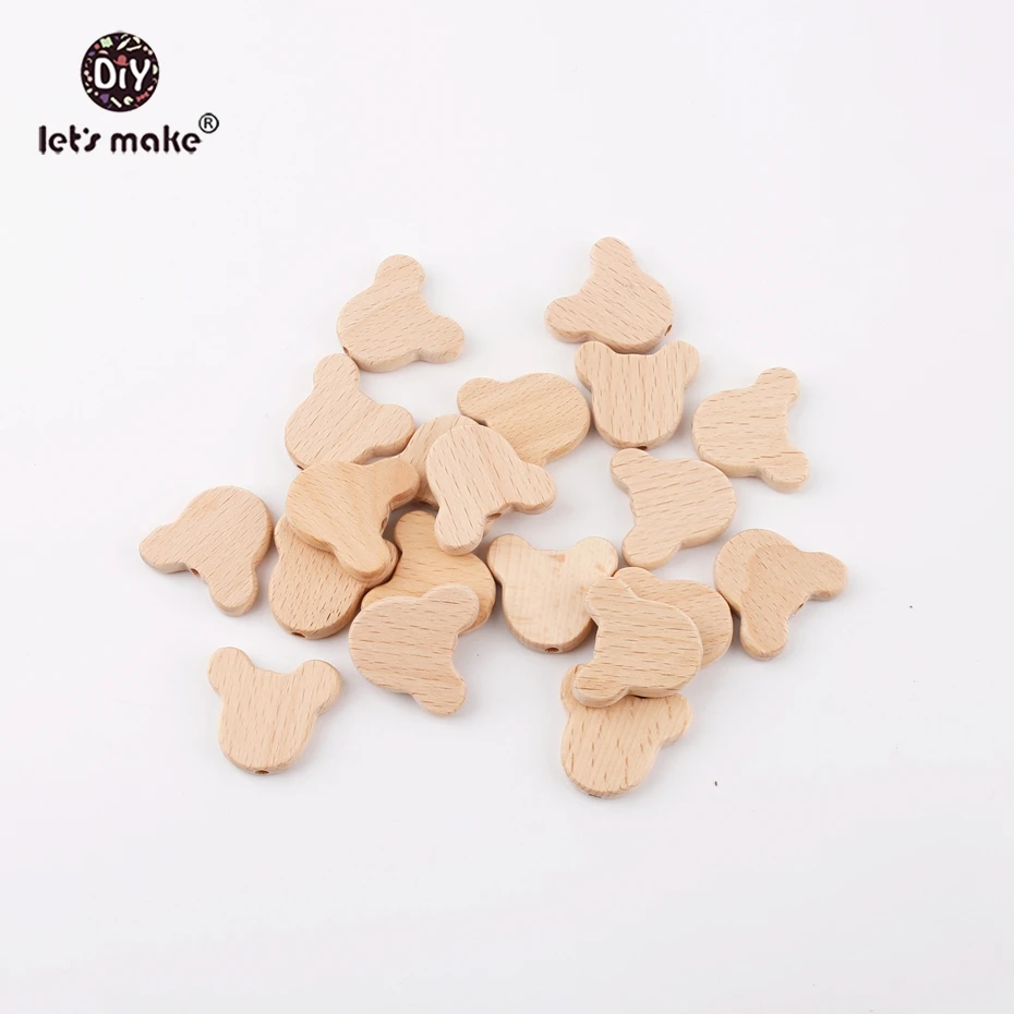 Сделай Сам 5 шт. бисер из натурального дерева для прорезывания зубов|Детские