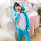Детский Kugurumi комбинезон в виде животных с принтом doraemon фланелевый костюм для косплея весь пижамы Одна деталь детская одежда для отдыха для мальчиков и девочек, зимняя Пижама, одежда для сна