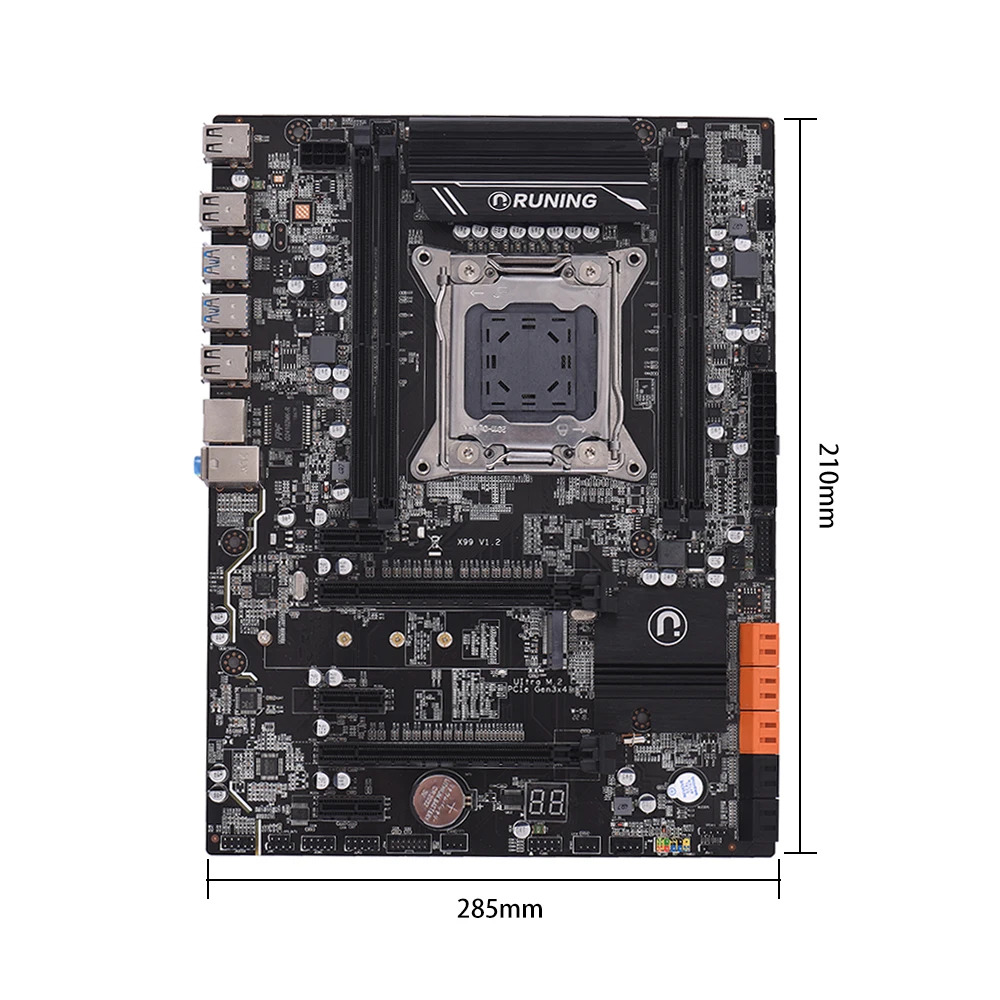 X99 V1.2 материнская плата DDR4 ATX LGA2011 cpmputer DIMM Слоты SATA 3,0 и USB 3,0 настольная материнская плата