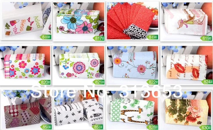 Новое поступление салфетки бумажные с принтом для свадебной вечеринки на день