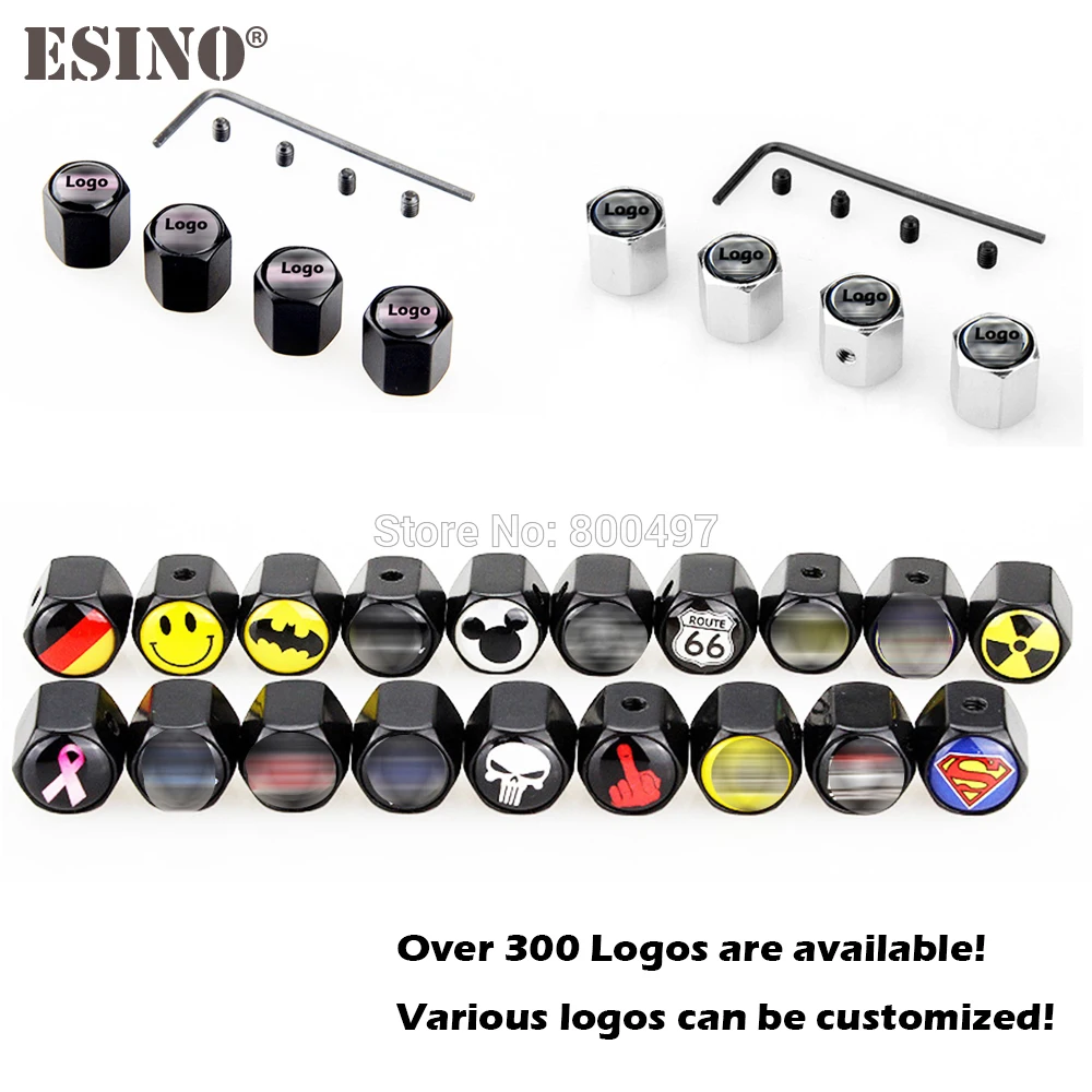 4 x противоугонные колпачки для клапанов шин из нержавеющей стали автомобильных