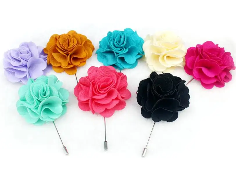 

8pcs mix color set Flower Lapel Pin in gift box, wedding stick Pin,Friend Gift,for Men and Women, Jacket Pin, Scarf Hat Pin