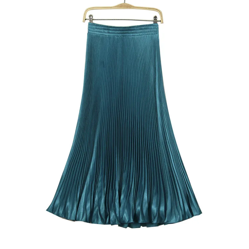 Женская длинная Плиссированная Юбка 2017 новая весенняя подиумная стильная