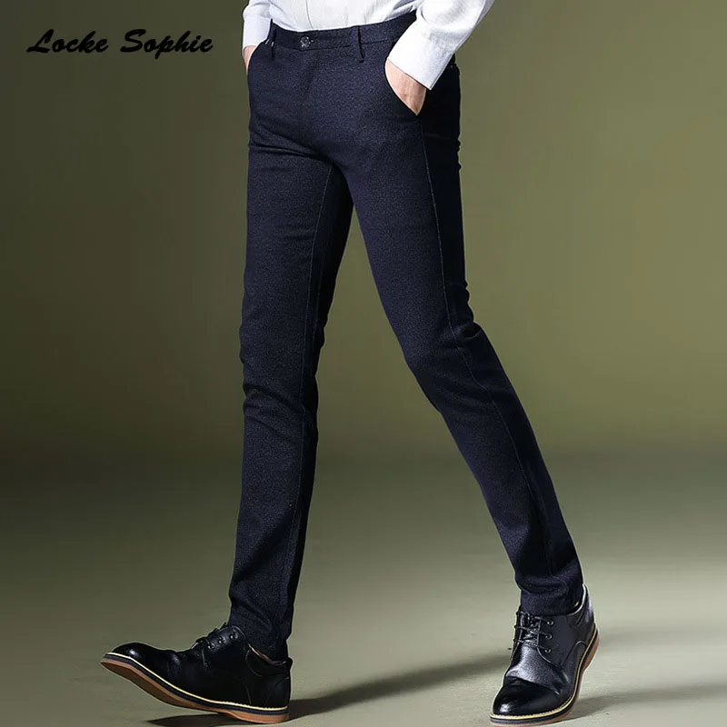 Мужские брюки-карандаш с высокой талией большие размеры брюки 2019 Осенний