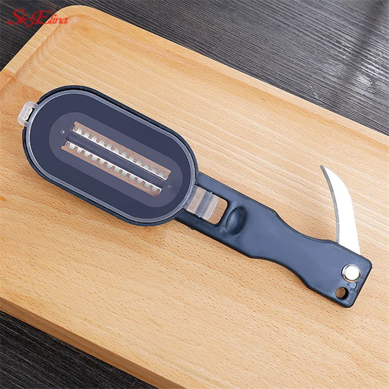 Scraping Scale Kill Fish инструмент для приготовления пищи с ножом креативная