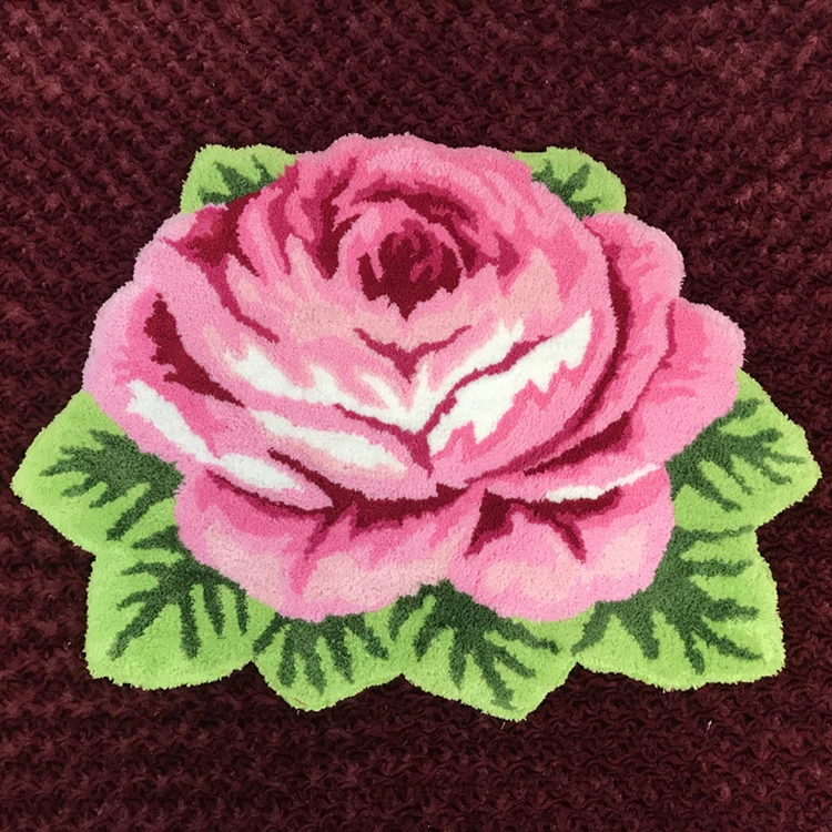 Акриловая красная роза art коврик для спальни/прикроватные искусство 3D ковер с романтичной розой австралийская розовый коврик для ванной гостиная Холл гостиной пол ковер