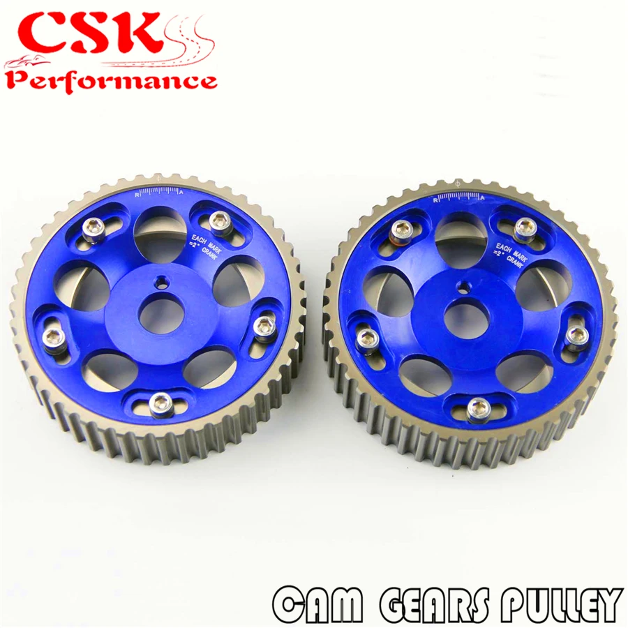 Комплект регулируемых шестеренок для Toyota Supra 1JZ 1JZGTE 2JZ 2JZGTE синий 2 шт.|pulley kit|cam