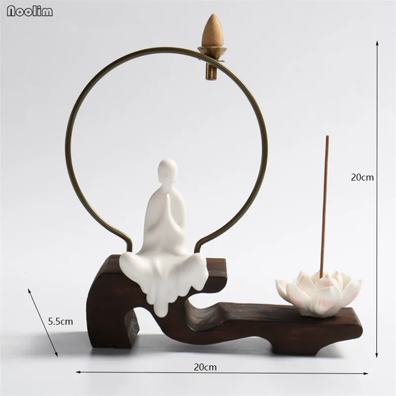 Керамический обратный поток благовоний горный водопад креативный дзэн Лотос