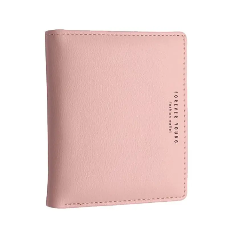 Pink Модный женский кожаный маленький кошелек, женский короткий кошелек на молнии с карманом для монет, многофункциональный женский клатч, сумки для денег, высокое качество - Цвет: Pink