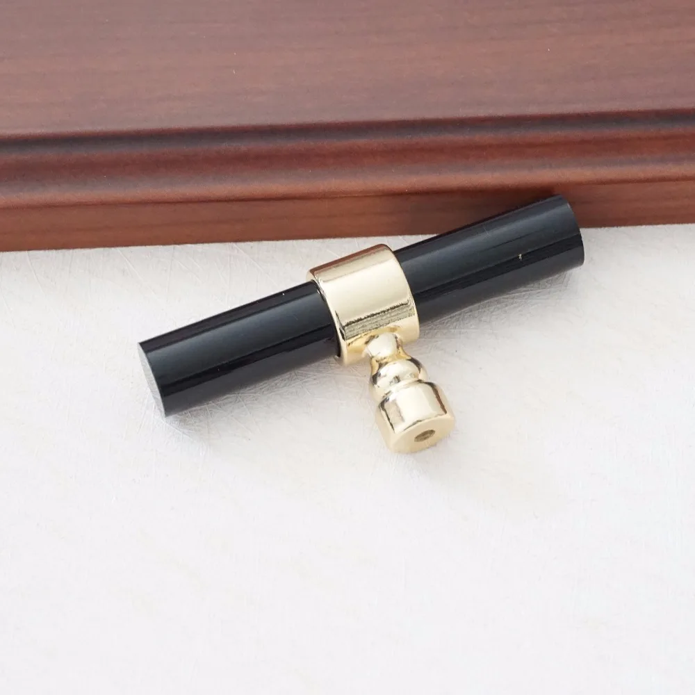 Акриловая ручка для ящика черная/золотая кухонного шкафа 3 75/5/6 дюймов|pink crystal