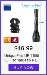 UniqueFire 1503 IR 940nm светодиодный фонарь ночного видения, масштабируемый регулируемый фокус, 50 м, выпуклая линза для охоты