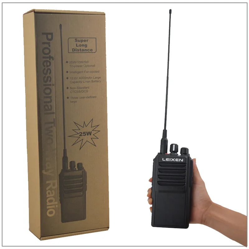 LEIXEN NOTE 25 Вт Высокая мощность портативное радио супер дальние расстояния UHF 400-480 МГц 16 канальный ручной Walie Talkie с батареей 4000 мАч