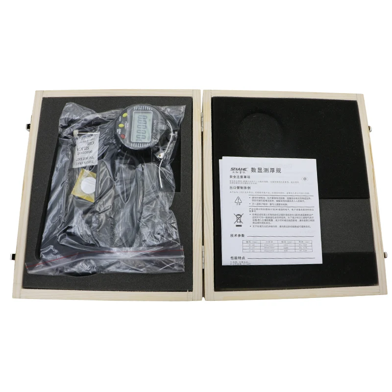 Цифровой микронный толщиномер 0 001 мм для бумаги и кожи резиновый