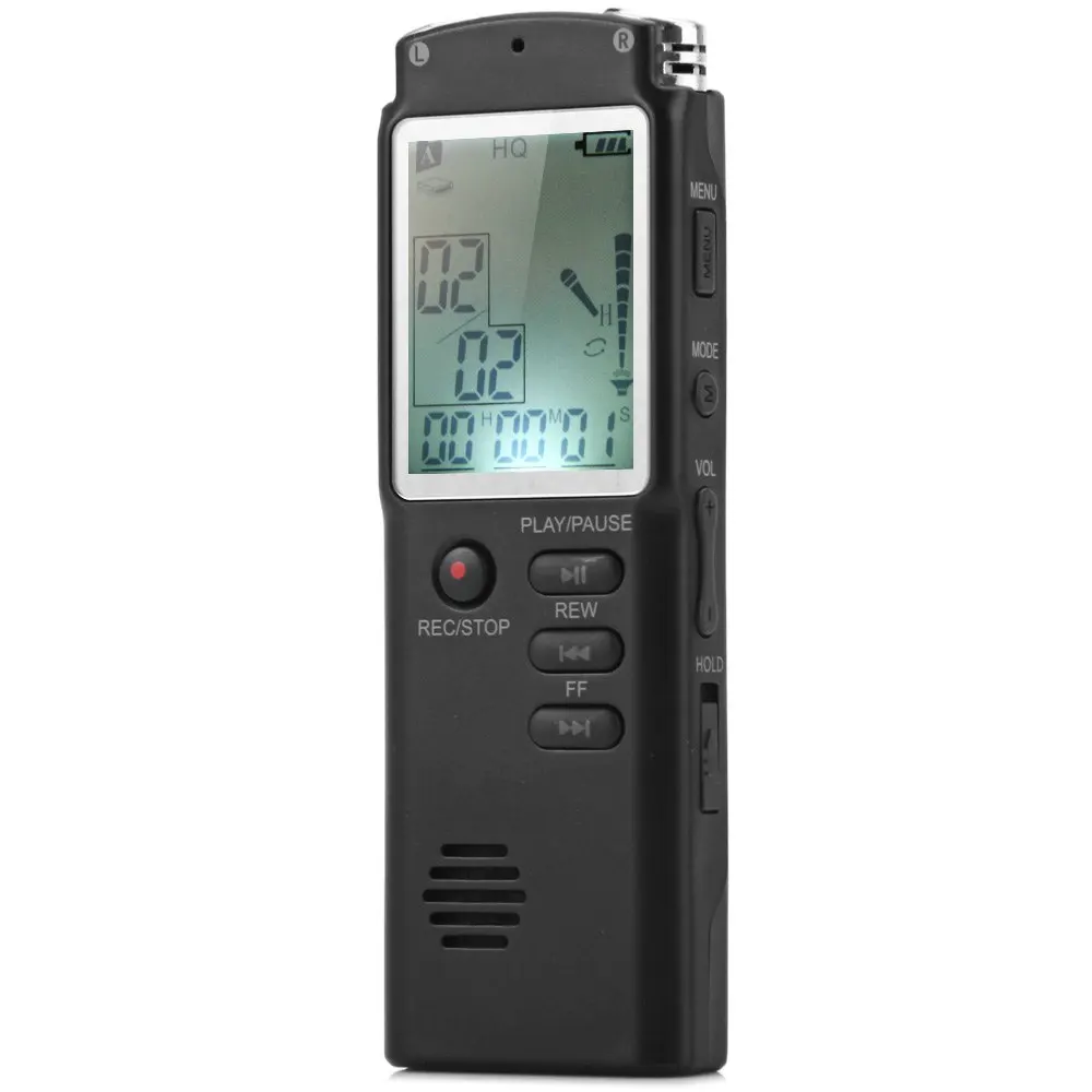 T60 Профессиональный 8 ГБ Отображения Времени Записи Digital Voice/Audio Recorder Mp3-плеер