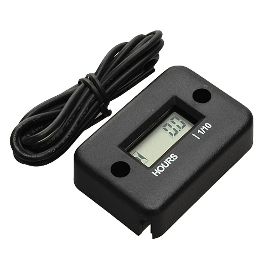 Черный Индуктивный часомер таймер для ATV мотоцикл снегоход моторная лодка