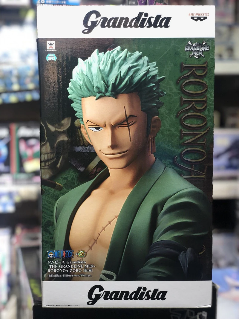 100% оригинальная коллекция Banpresto Grandista THE Мужская фигура Roronoa Зоро от &quotONE