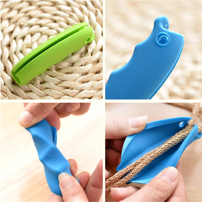 1 шт. случайный цвет ручка для сумки инструменты переноски силиконовая