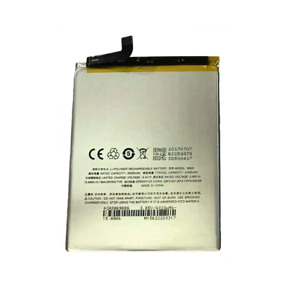 

DINTO 1pc 4100mAh BS25 Battery for Meizu M3 Meilan Max S685Q S685M Replacement Li-ion Polymer Mobile Phone Batteries