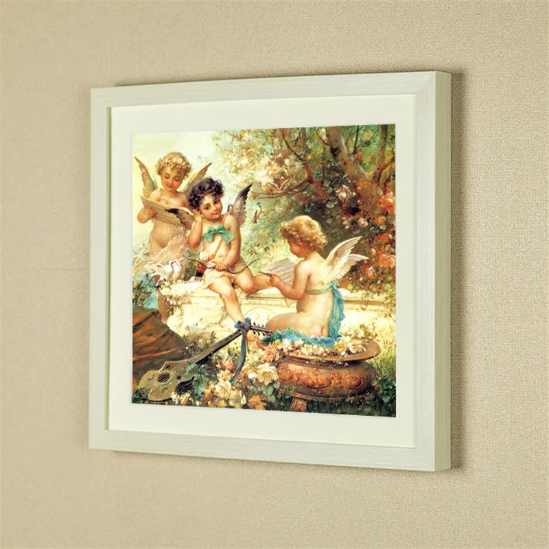 Full diamond painting Lovely angel European style diy embroidery cross stitch home decor mosaic picture gift | Дом и сад