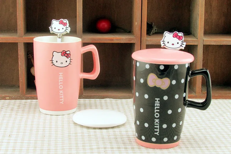 Милый креативный кавайный мультфильм новинка hello kitty бизнес подарок кружка Милый Летний прохладный напиток Молоко Кофе сок чашка для воды для девочки