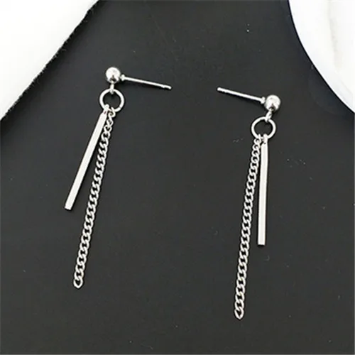 Stud earrings Модные женские серьги, темпераментные Комбинированные Серьги-цепочки, harajuku, для девушек, в стиле панк, женские серьги-гвоздики для женщин - Окраска металла: Stud earrings