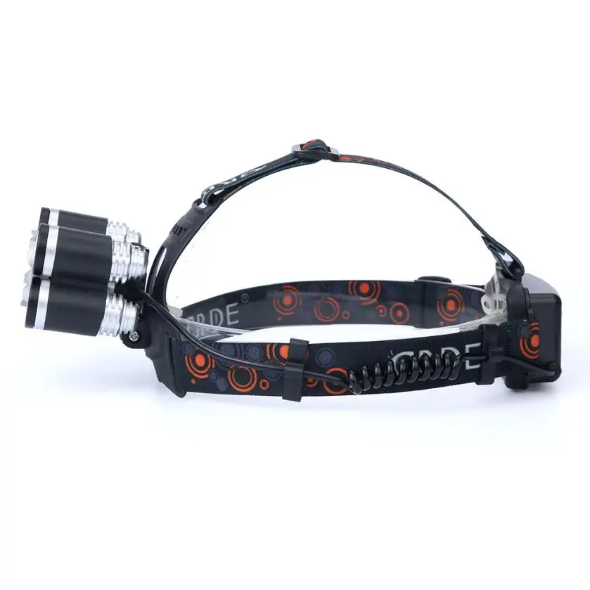 35000LM 5x CREE XM-L T6 LED Headlamp Headlight Flashlight Head LightLamp flashlight 1865 Tactical Weapon Light for hunting DEC22 | Спорт и