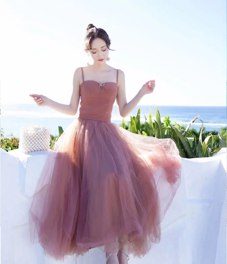 Женское летнее платье, Vestidos De Fiesta Largos Elegantes De Gala, розовое, кружевное, Сетчатое платье, богемное, Strand Jurkjes
