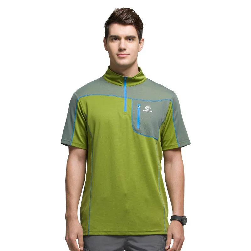 Новые летние мужские уличные спортивные с коротким рукавом быстросохнущие