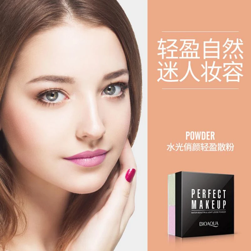 2 цвета гладкий свободный порошок макияж прозрачный отделочный