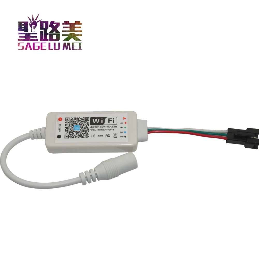Бесплатная доставка встроенный мини контроллер SPI Wi Fi Волшебный дом полный цвет