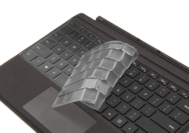 XSKN for Microsoft Surface Pro 5 Type Cover Keyboard Skin Clear TPU Translucent Dust-proof Proector Sticker Film | Компьютеры и офис