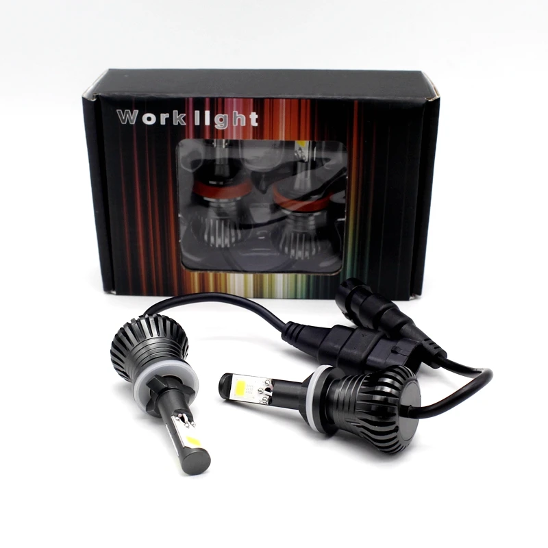 2 шт./компл. двухцветные Светодиодные Автомобильные противотуманные фары 30 Вт IP68