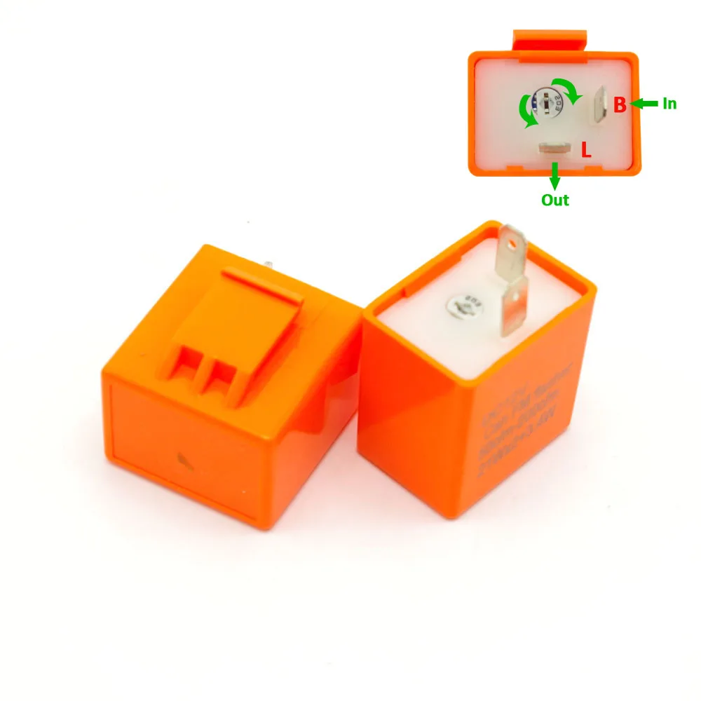 12V 2 контактный Регулируемая частота Светодиодный проблесковый маячок реле