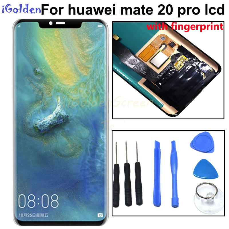 Оригинальный ЖК дисплей 6 39 дюйма для Huawei mate 20 Pro сменный сенсорный экран с