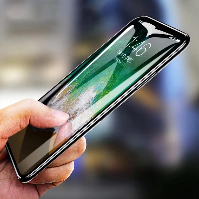 Baseus 3D полноэкранная защита для iPhone X, ультратонкое закаленное стекло с полным покрытием, Защитное стекло для iPhone X, стеклянная пленка