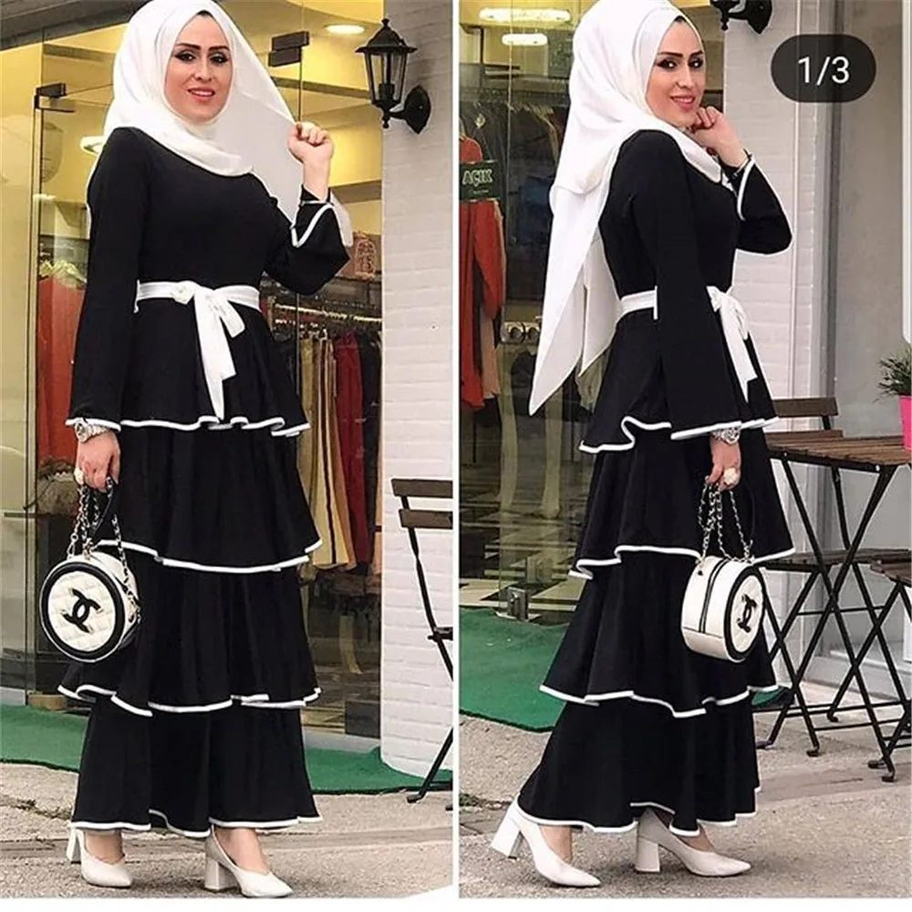 Vestidos Arabes Elegantes Vestido Musulman Mujer Oman ropa mujer Robe Musulmane Femme Baju мусульманский Wanita Sukienki