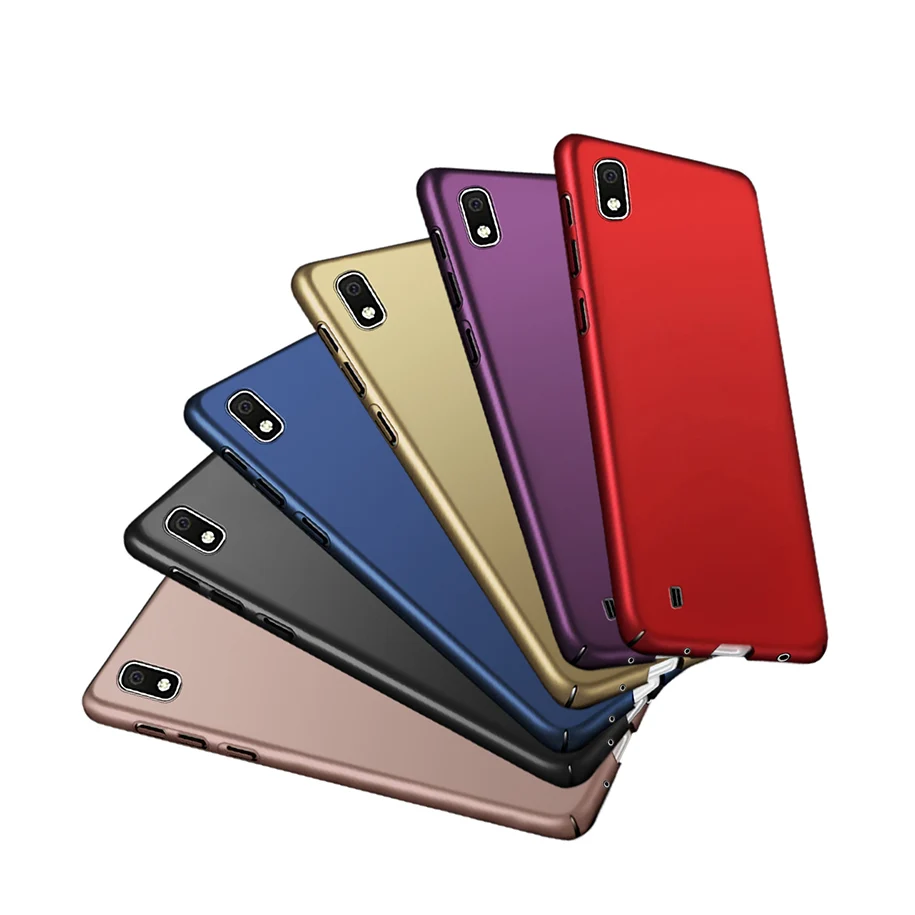 Чехол для Samsung Galaxy A10 новый тонкий матовый жесткий чехол A105F телефона с защитой от
