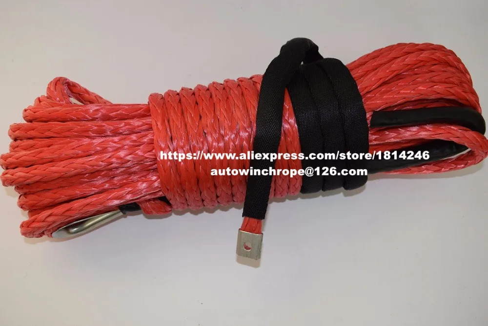 

Red 12mm*30m Synthetic Rope,ATV Winch Cable,Off Road Rope,Spectra Winch Rope,Towing Rope