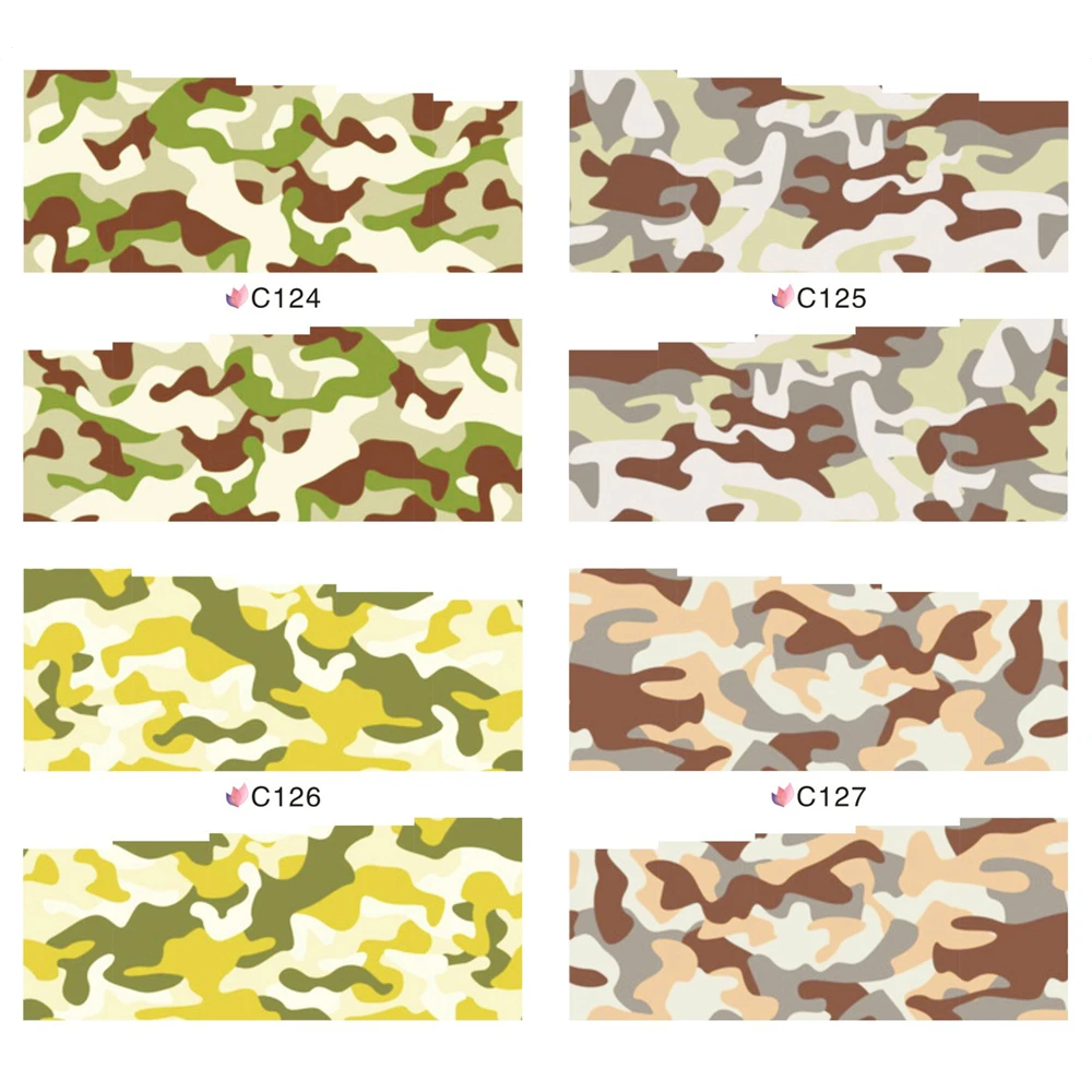 4 упаковки в комплекте полный Чехол абстрактные камуфляжные татуировки для